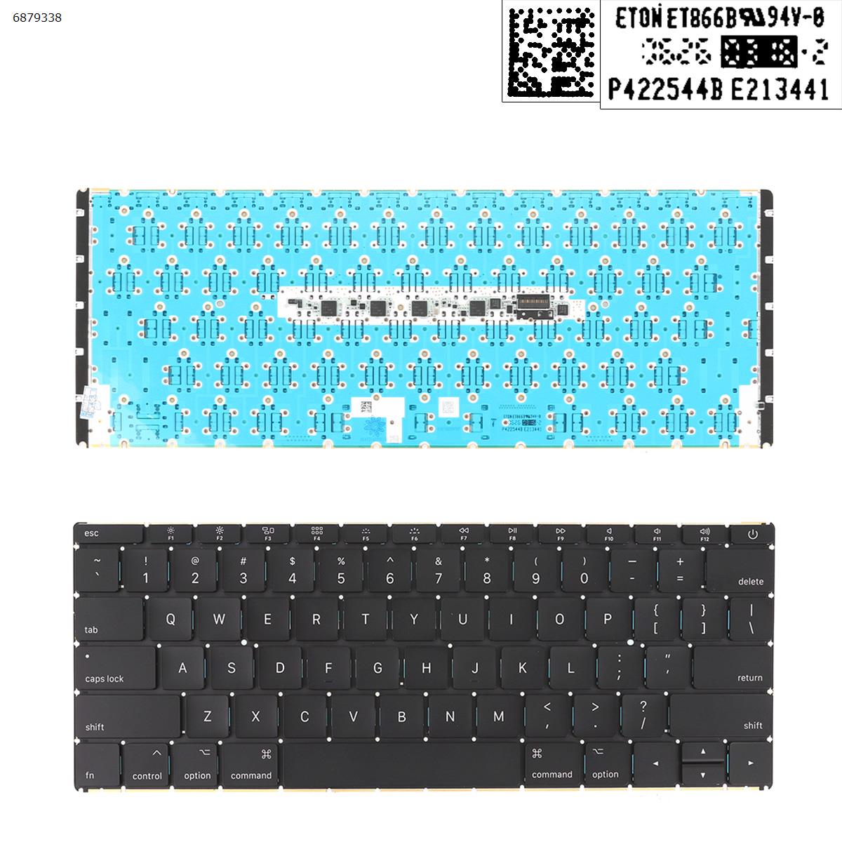 APPLE MACBOOK 12INCH A1534 BLACK KEYBOARD WITH BACKLIT A1534 - Click Image to Close