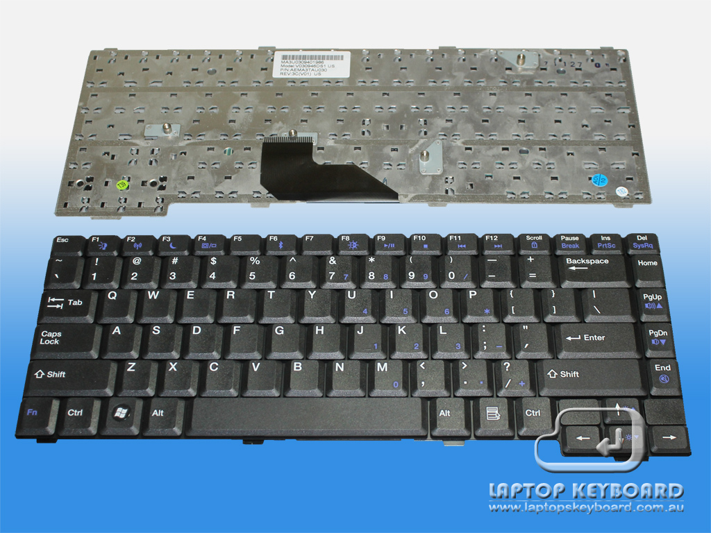 GATEWAY MX6700, MX6900, NX500 US KEYBOARD AEMA3TAU030 - Click Image to Close