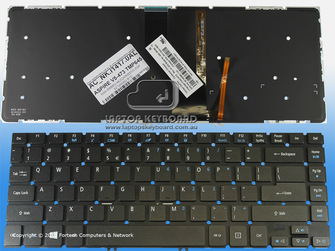 ACER ASPIRE V5-473 TRAVELMATE P645 BACKLIT KEYBOARD NK.I1417.0AL - Click Image to Close