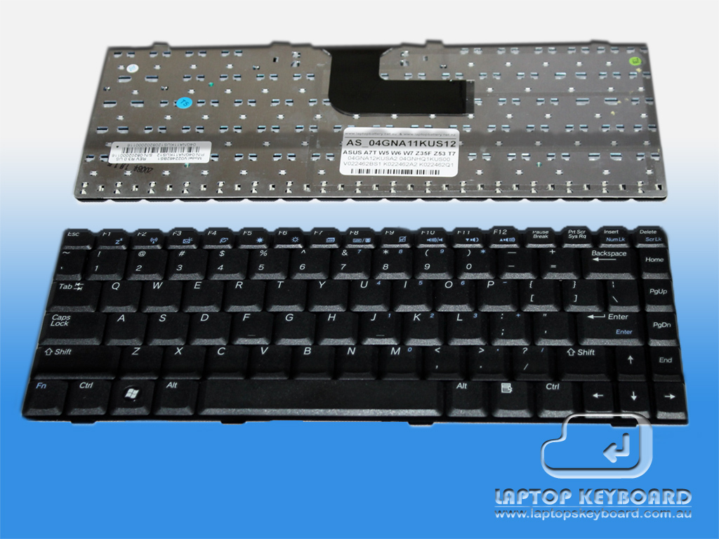 ASUS R1F, R1E, W5, W6, W7, Z35F, Z35H US KEYBOARD 04GNA11KUS12 - Click Image to Close