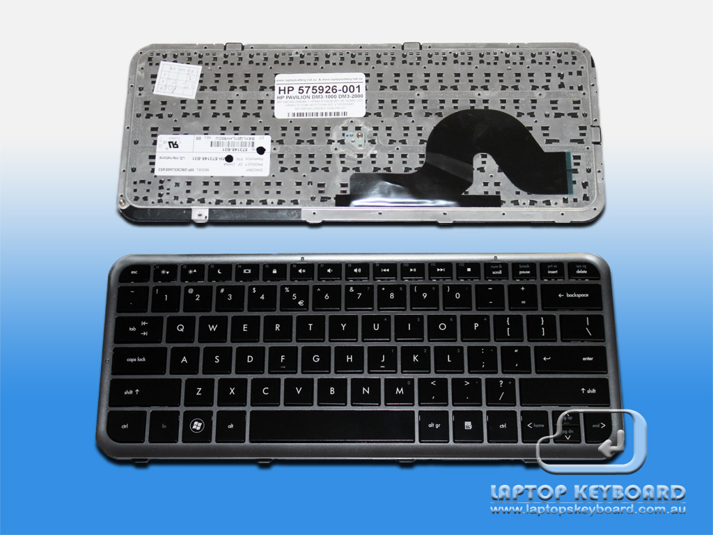 HP PAVILION DM3-1000 DM3-2000 REPLACE KEYBOARD BLACK 575926-001 - Click Image to Close